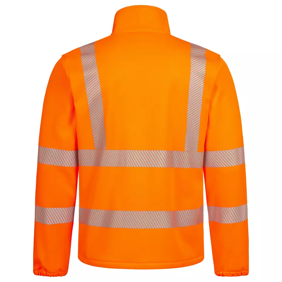 Nitras 7060-4100, MOTION TEX VIZ High-Visibility Fleece Jacket, Neon Orange, image 2, gallery thumbnail