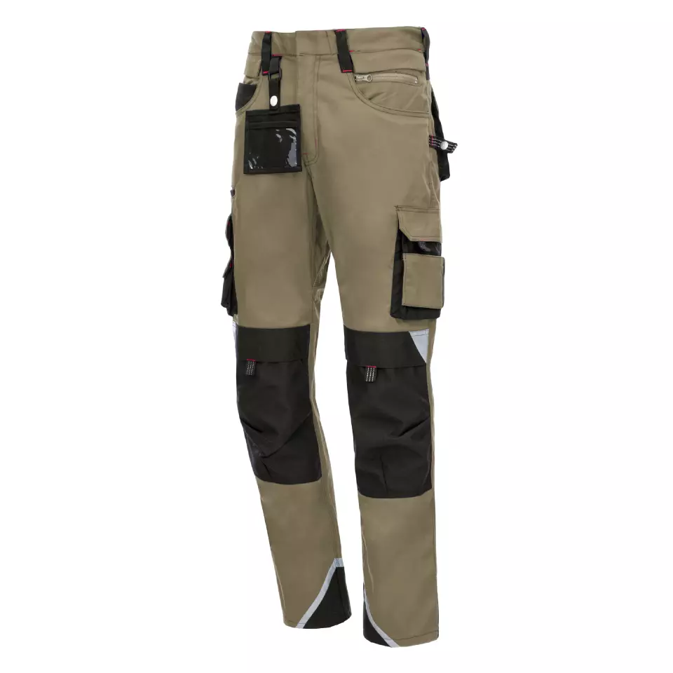 NITRAS 7715, MOTION TEX PRO FX Work Trousers, Khaki, image 1, gallery thumbnail