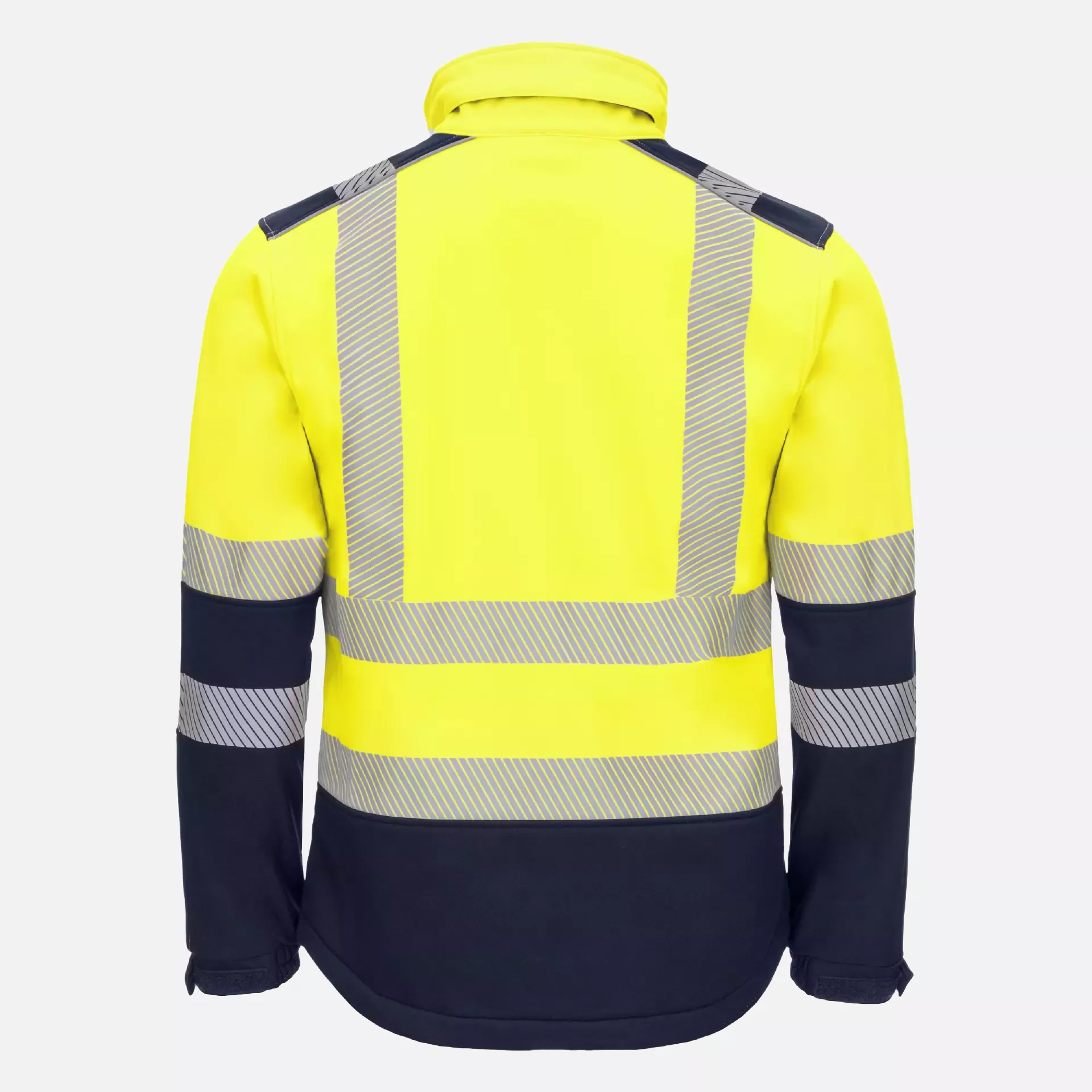 Nitras 7172-4021, MOTION TEX VIZ Reflective Softshell Jacket, Neon Yellow, image 2