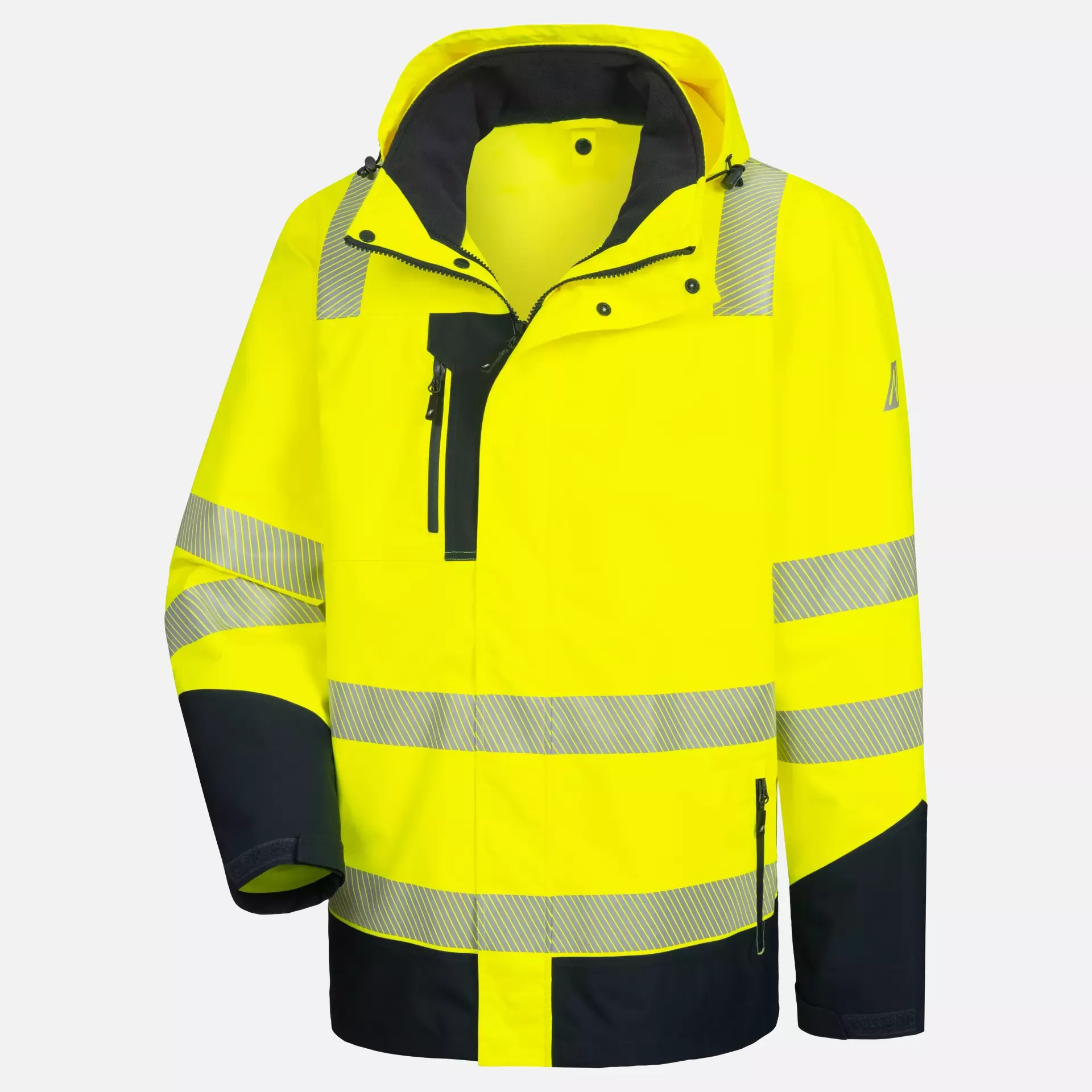 Nitras 7179-4021, MOTION TEX VIZ PLUS Multifunktions-Warnschutzjacke, Neongelb/Marineblau, image 5