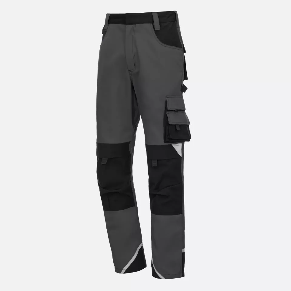 Nitras 7612, MOTION TEX PLUS Work Trousers, Grey, image 1, gallery thumbnail