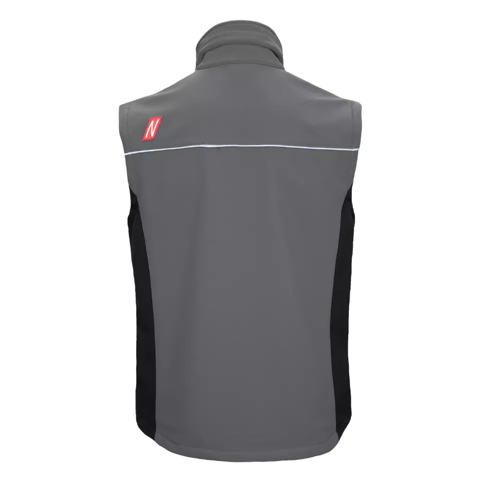 Nitras 7162, MOTION TEX LIGHT Softshell Waistcoat, Grey, image 2, gallery thumbnail