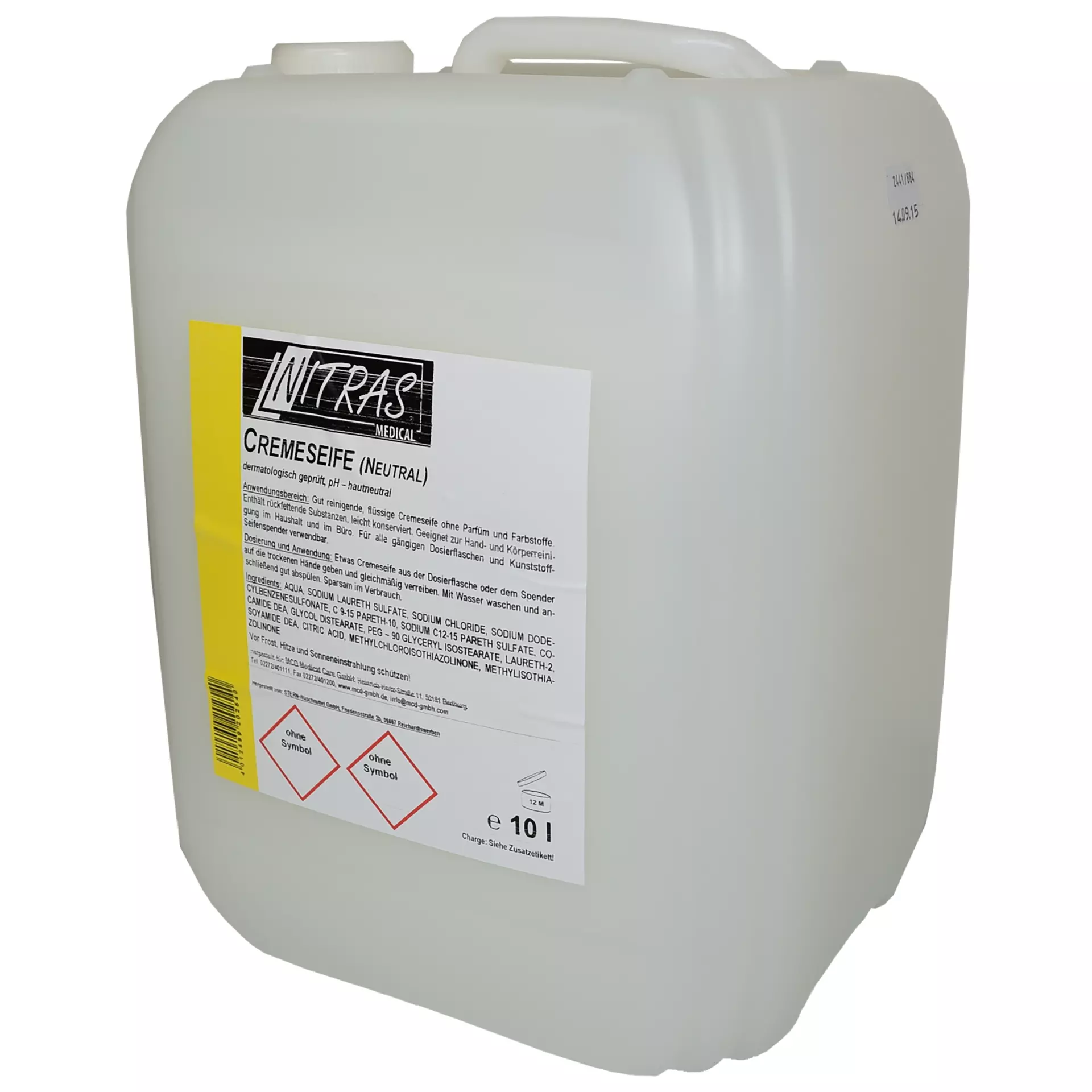 Nitras Medical 50010, Krämtvål, 10 000 ml, image 1