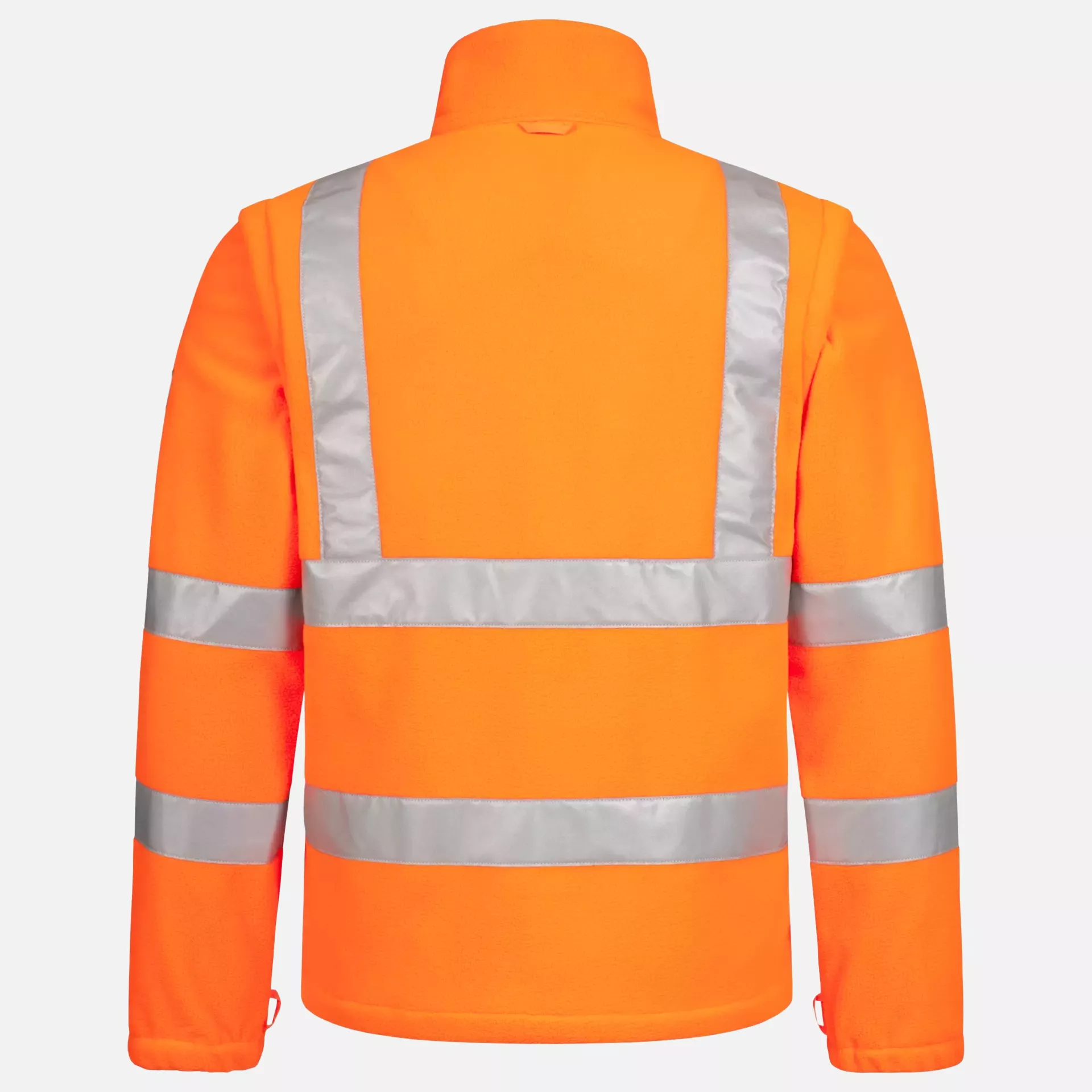 Nitras 7061-4100, MOTION TEX VIZ High-Visibility Fleece Jacket, Neon Orange, image 2