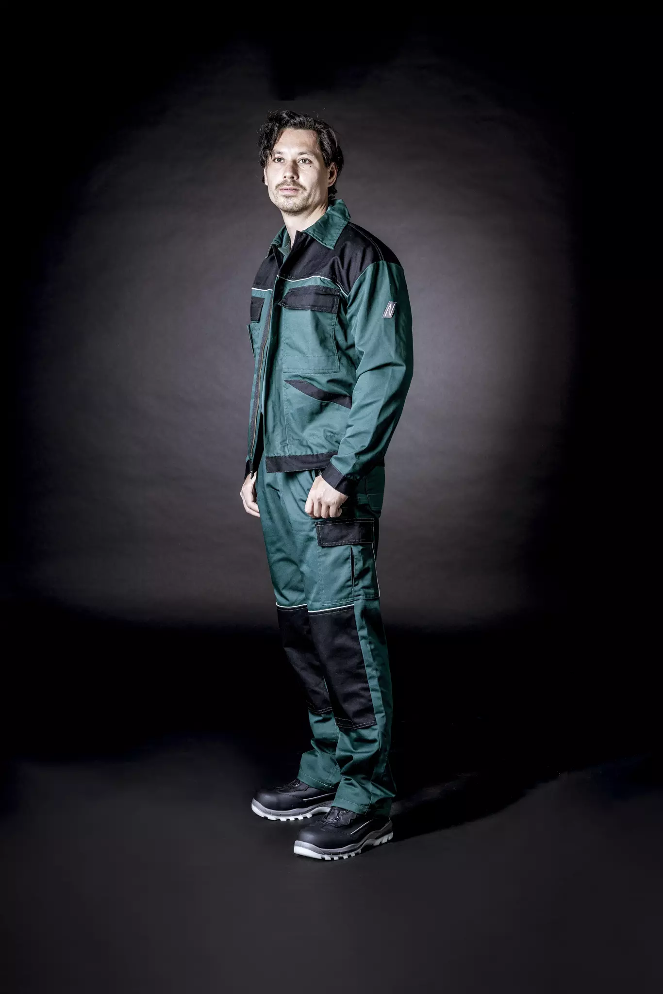 Nitras 7514, MOTION TEX LIGHT Work Trousers, Green, image 3