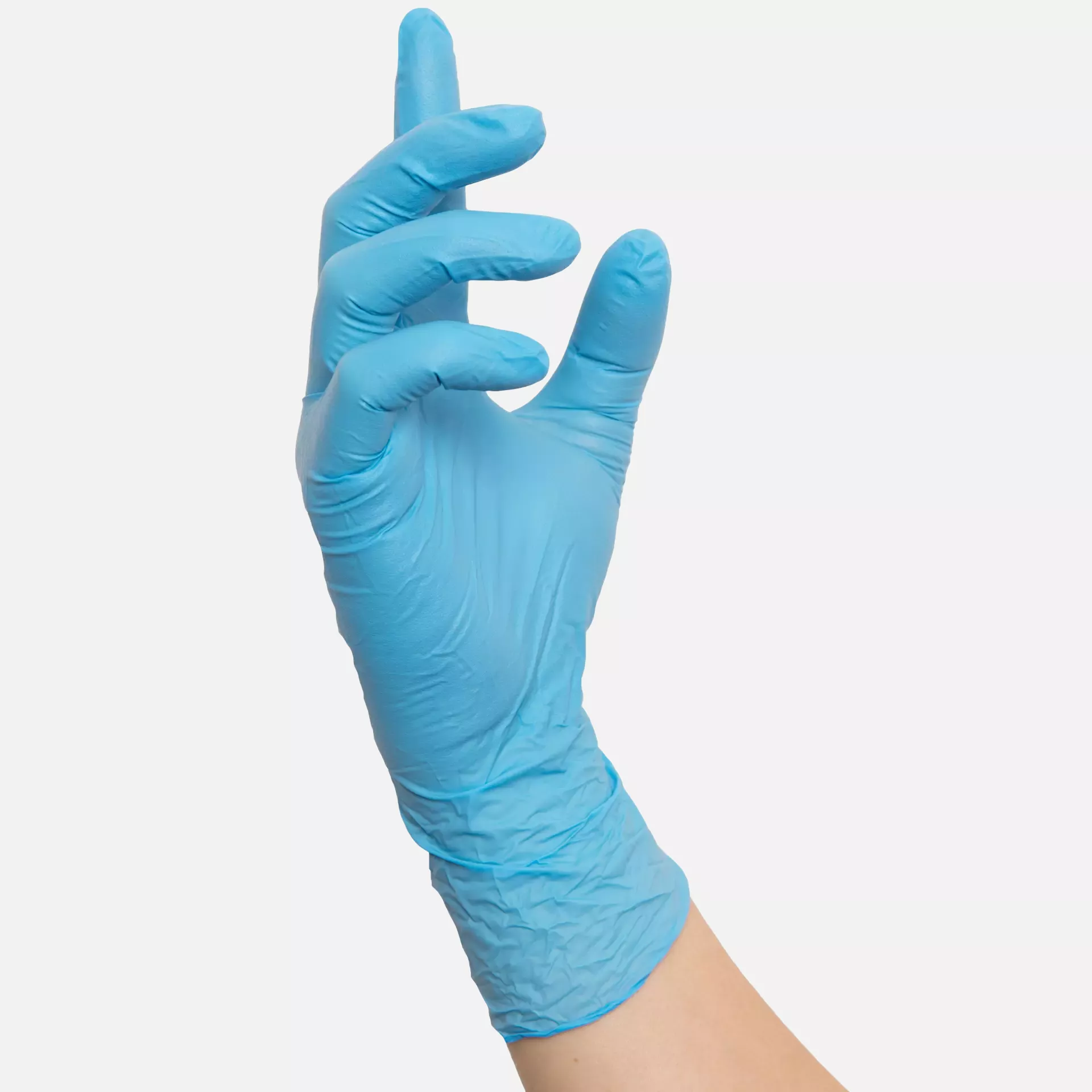 Nitras 8300, SUPREME NITRILE Nitrile Disposable Gloves, Blue, image 2