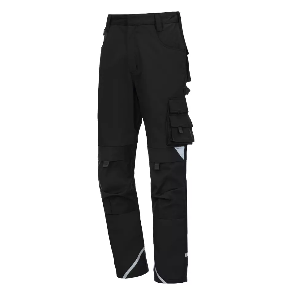 Nitras 7610, MOTION TEX PLUS Work Trousers, Black, image 1, gallery thumbnail