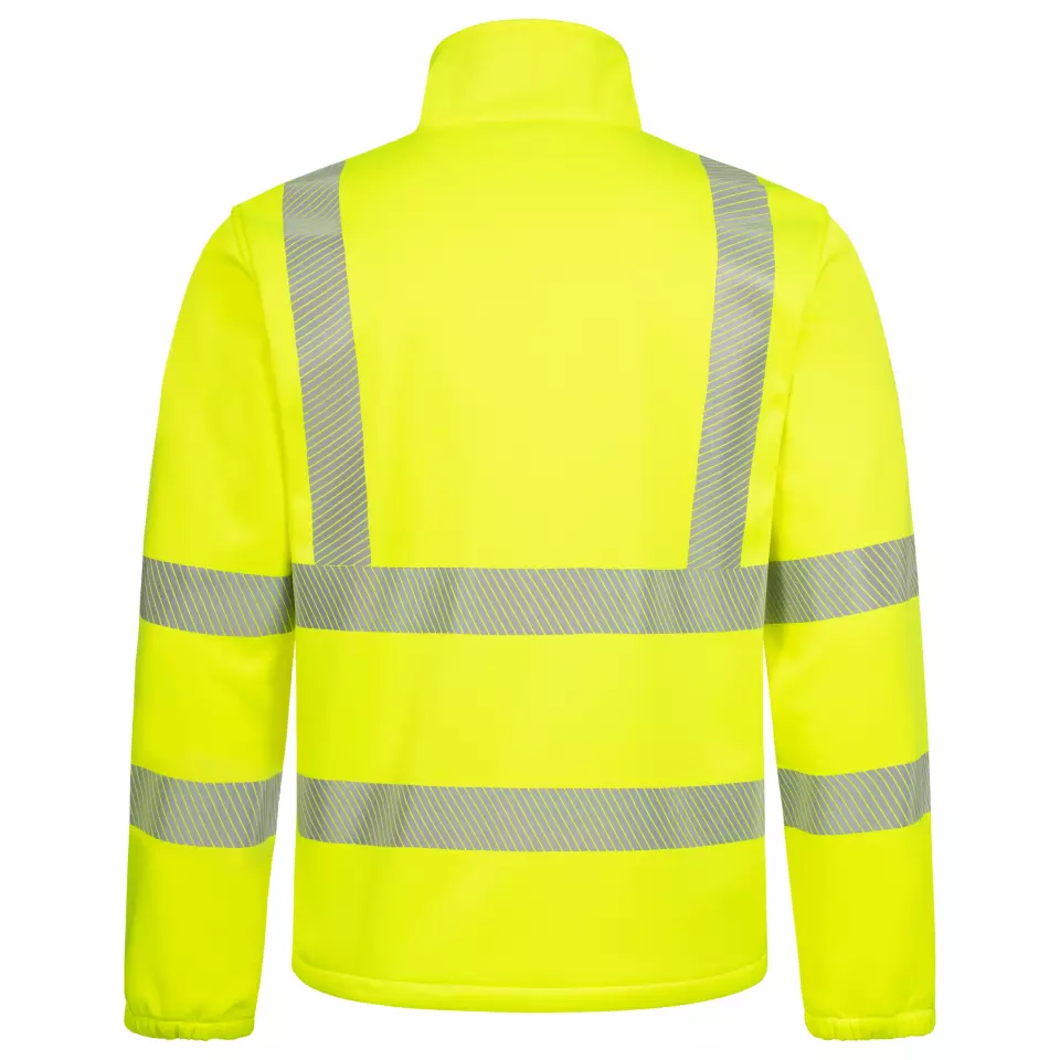 Nitras 7060-4000, MOTION TEX VIZ High-Visibility Fleece Jacket, Neon Yellow, image 2, gallery thumbnail
