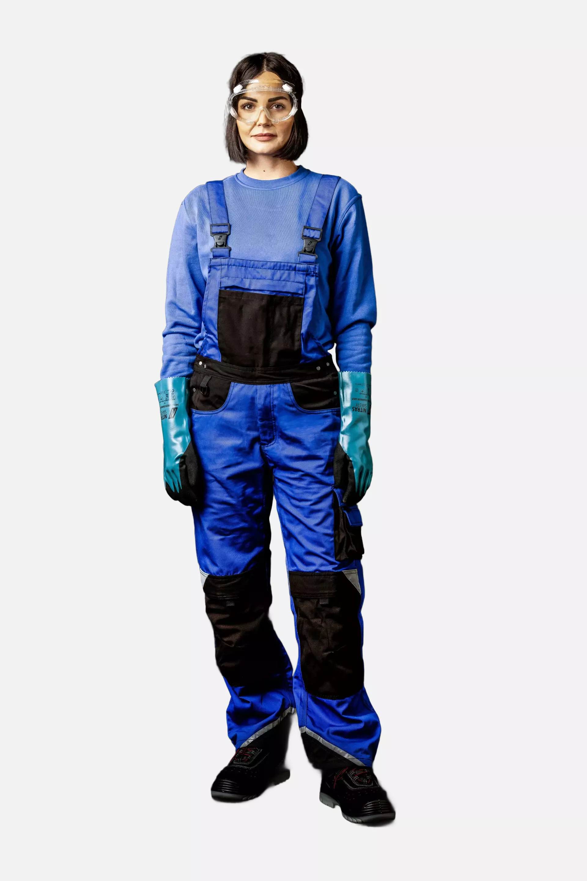 Nitras 7621, MOTION TEX PLUS Bib Pants, Royal Blue, image 3