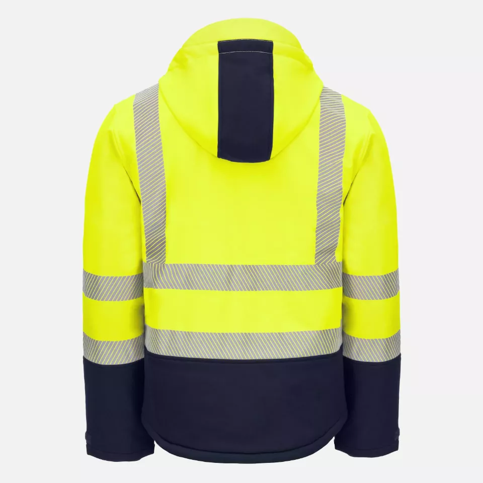 Nitras 7175-4021, MOTION TEX VIZ PLUS Reflektierende Winter-Softshelljacke, Neongelb, image 3, gallery thumbnail