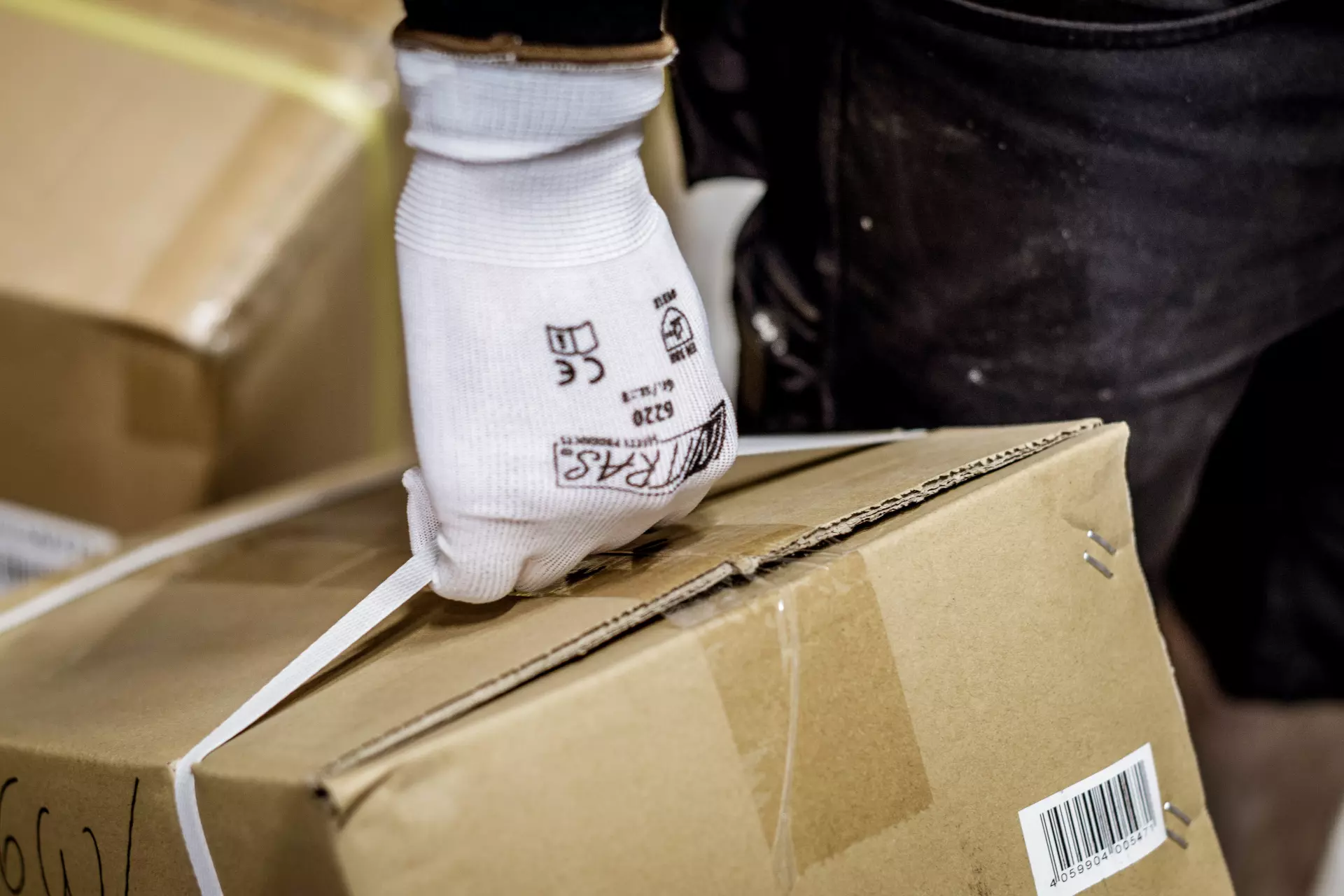 Nitras 6220, Nylon-Handschuhe, Weiß, image 2