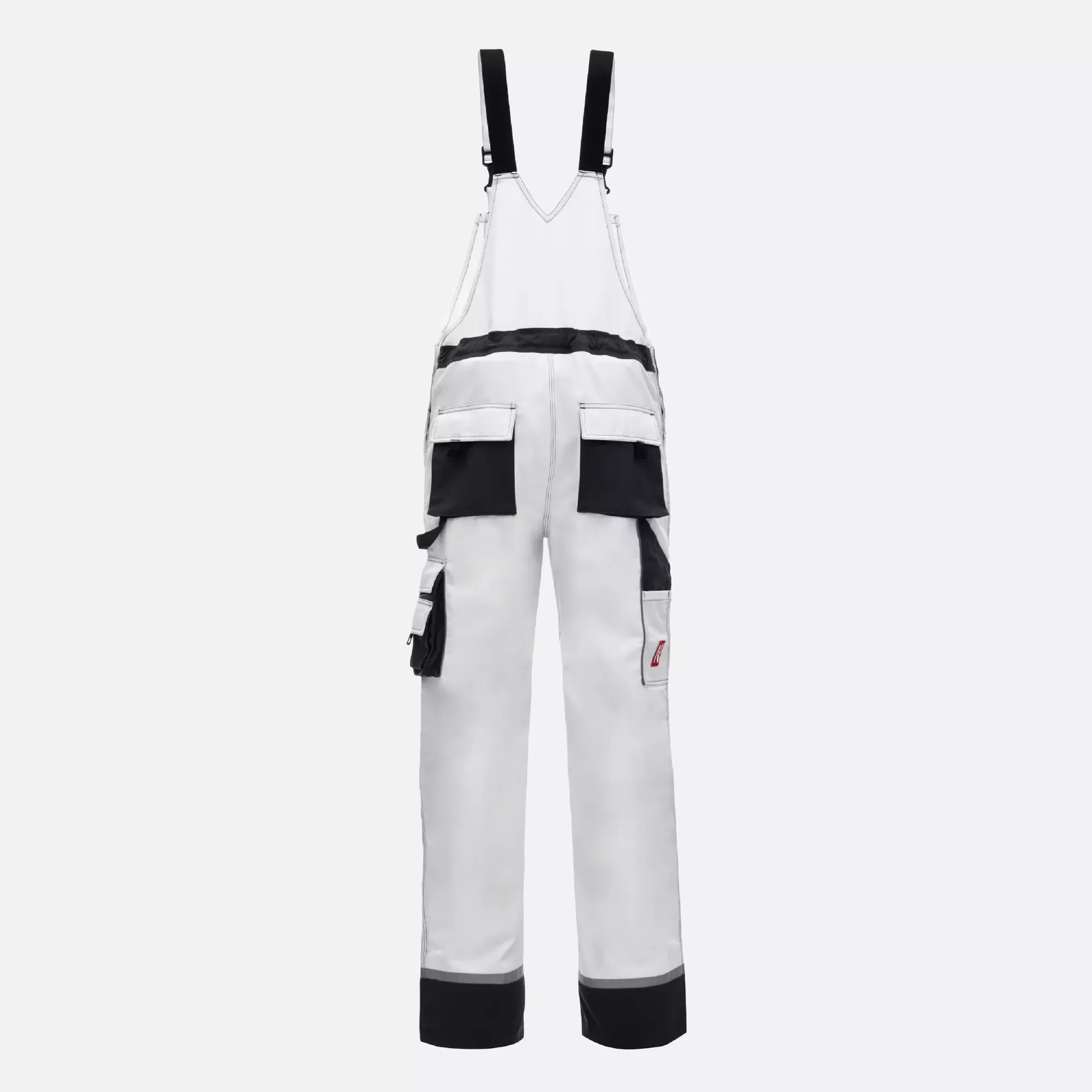 Nitras 7623, MOTION TEX PLUS Bib Pants, White, image 2