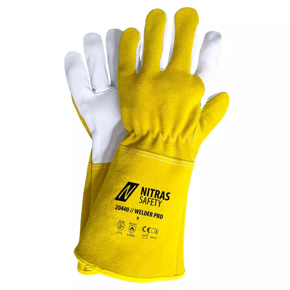 NITRAS 20440-4512, Welder Pro Svetshandske, ockra, image 1, gallery thumbnail