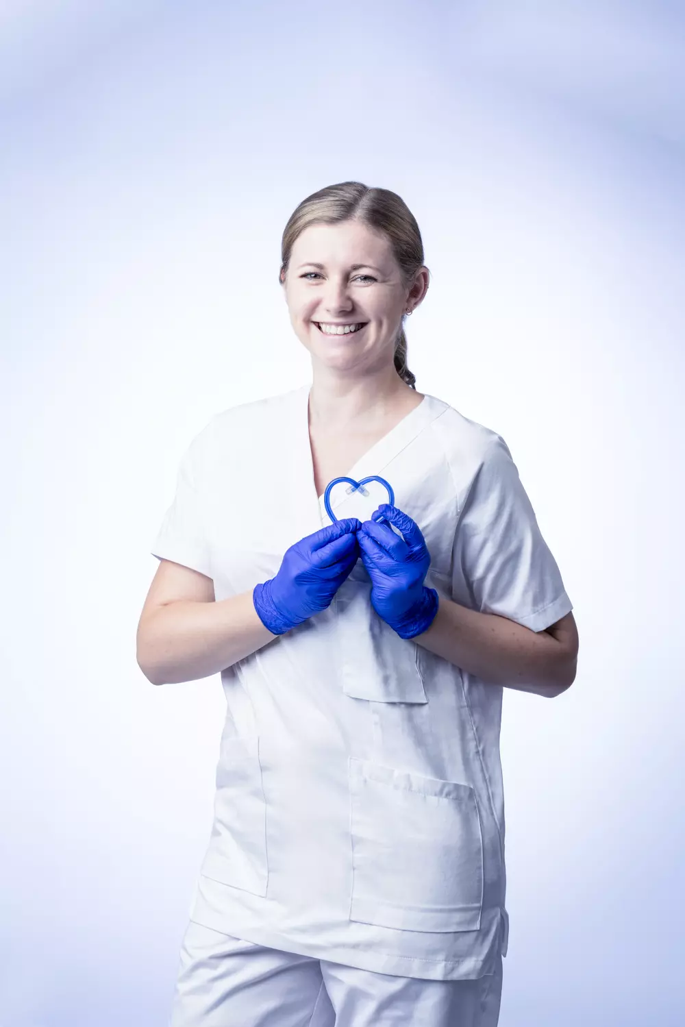 Nitras Medical 8324, INDIGO WAVE nitrile disposable gloves, dark blue, image 3