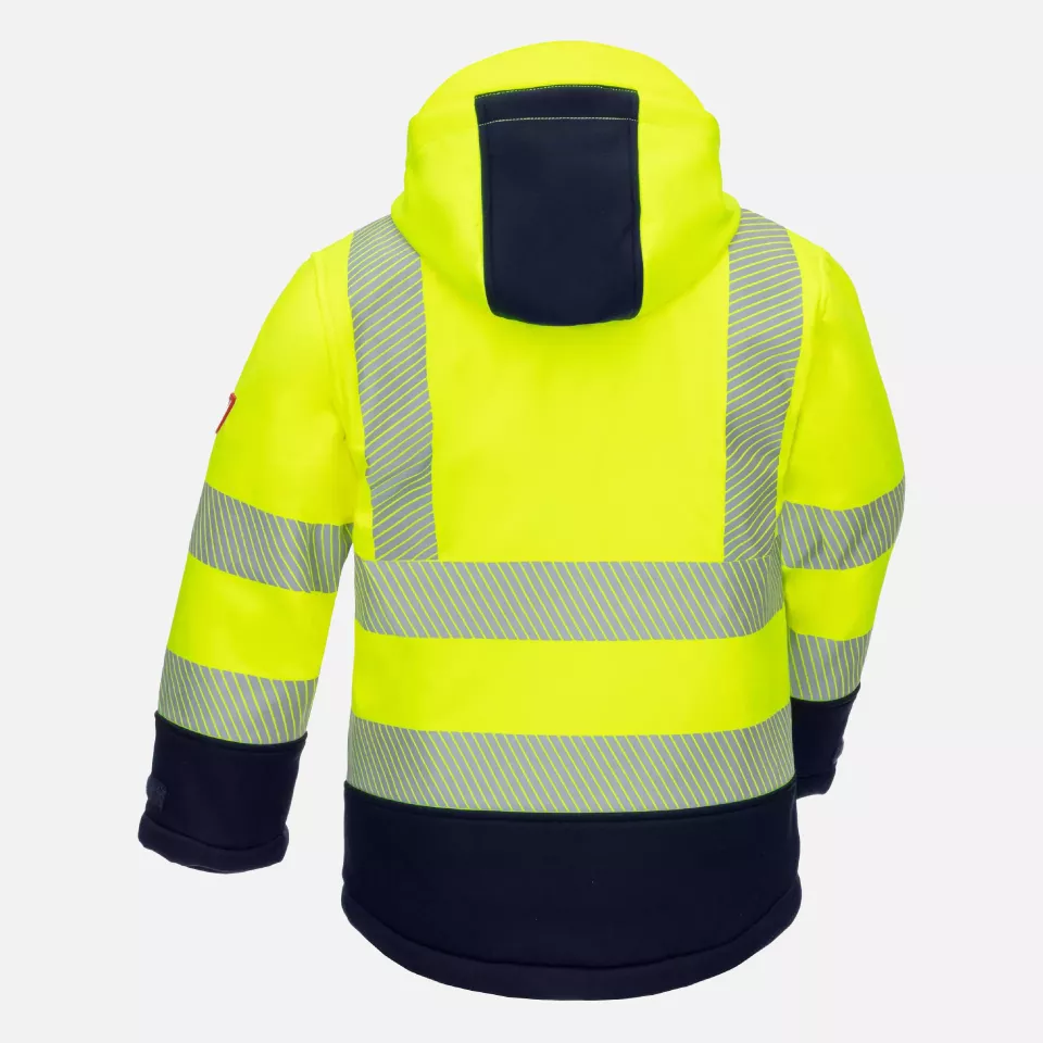 Nitras 7175KIDS-4021, MOTION TEX KIDS Reflektierende Winter-Softshelljacke, Neongelb, image 2, gallery thumbnail