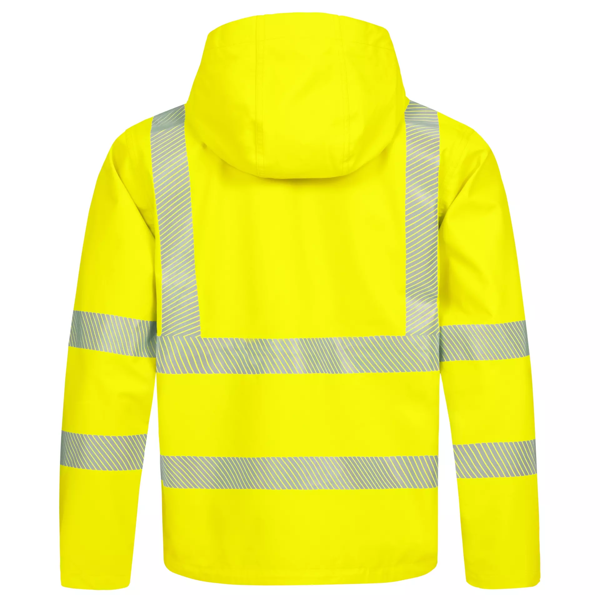 Nitras 7177-4000, MOTION TEX VIZ PLUS High-Visibility Rain Jacket, Neon Yellow, image 2
