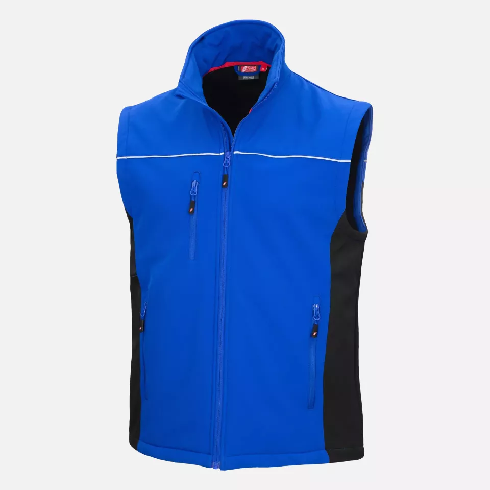 Nitras 7166, MOTION TEX LIGHT Softshell Waistcoat, Royal Blue, image 1, gallery thumbnail