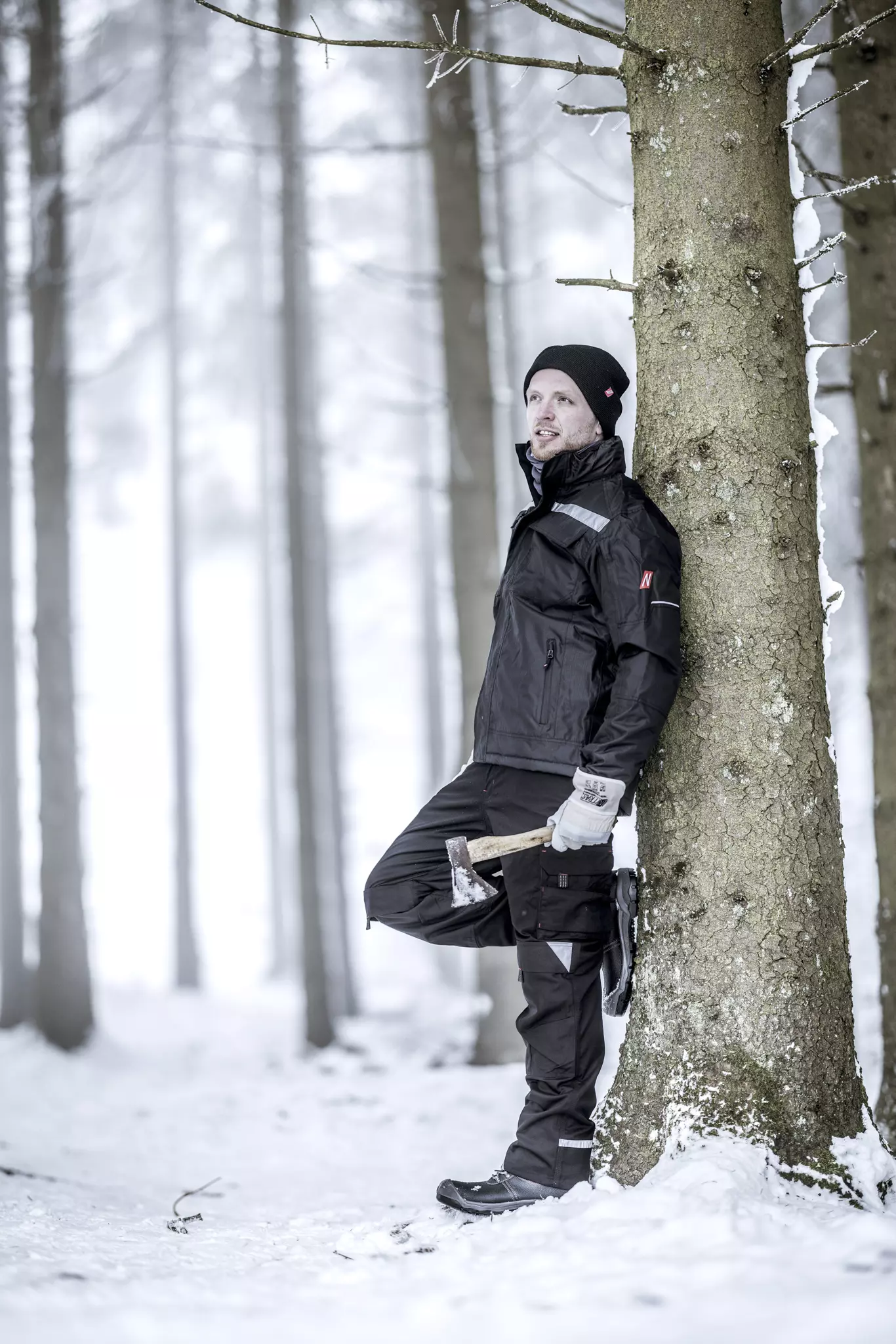 NITRAS 7030, MOTION TEX PLUS Winter Parka, Black, image 3
