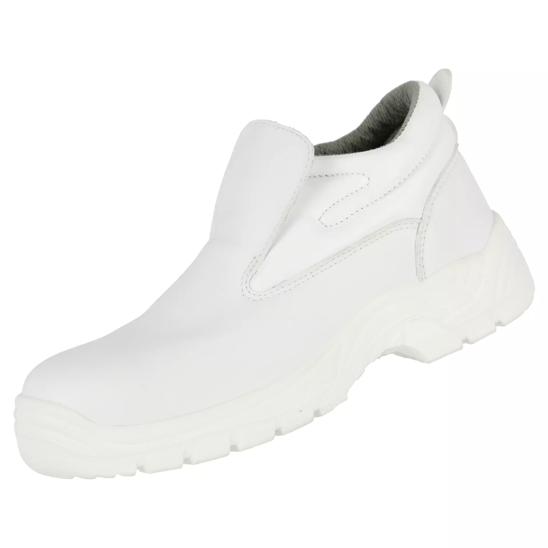 Nitras 7251, CLEAN STEP MID SL S2 Safety Slipper, White, image 2