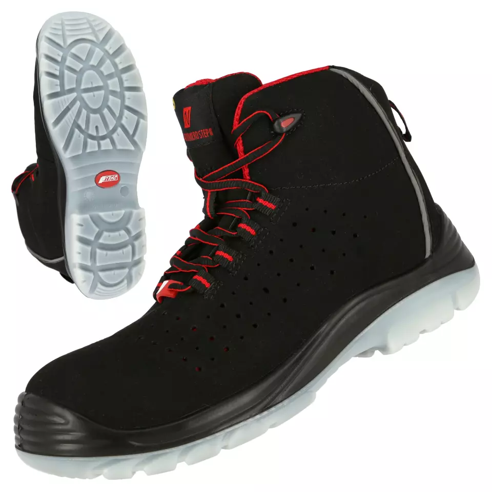 NITRAS 7421, MICRO STEP MID S1P Safety Boots, Black, image 1, gallery thumbnail