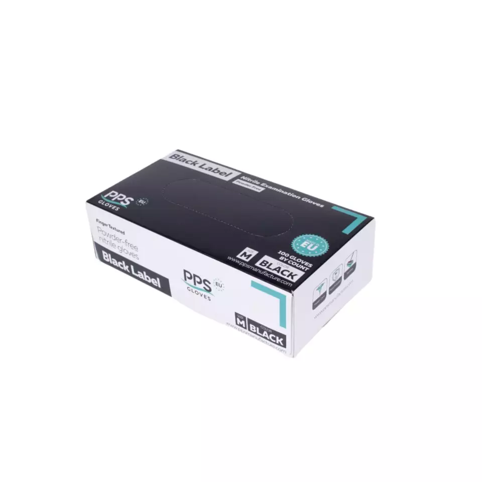Black Label PPS025, Nitrile Gloves, image 1, gallery thumbnail