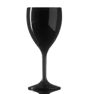 Santex BB143-1BL, Black & White Line Wine Globet, 31 Cl.