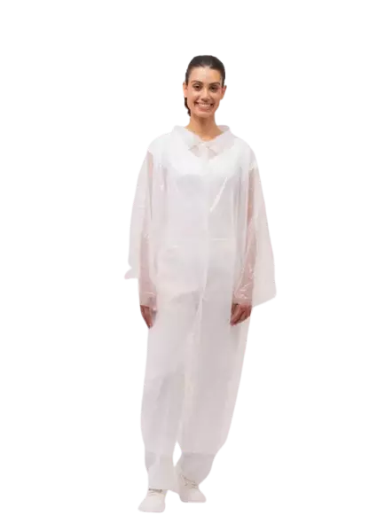 Santex DC01WC, Polyethylene Overall, White, image 1, gallery thumbnail
