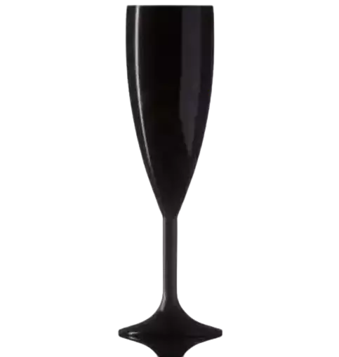Santex BB141-1BK, Black & White Line Champagne Globet,17 Cl.