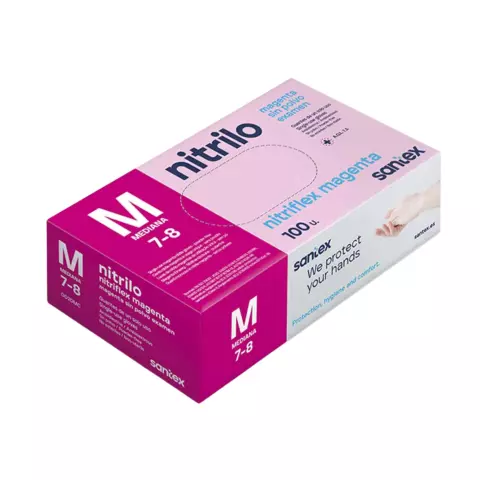 Santex Nitriflex Nitrile Glove, Magenta