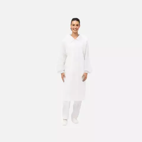 Santex DC02W, Polypropylene Visitor's Overall White, image 1