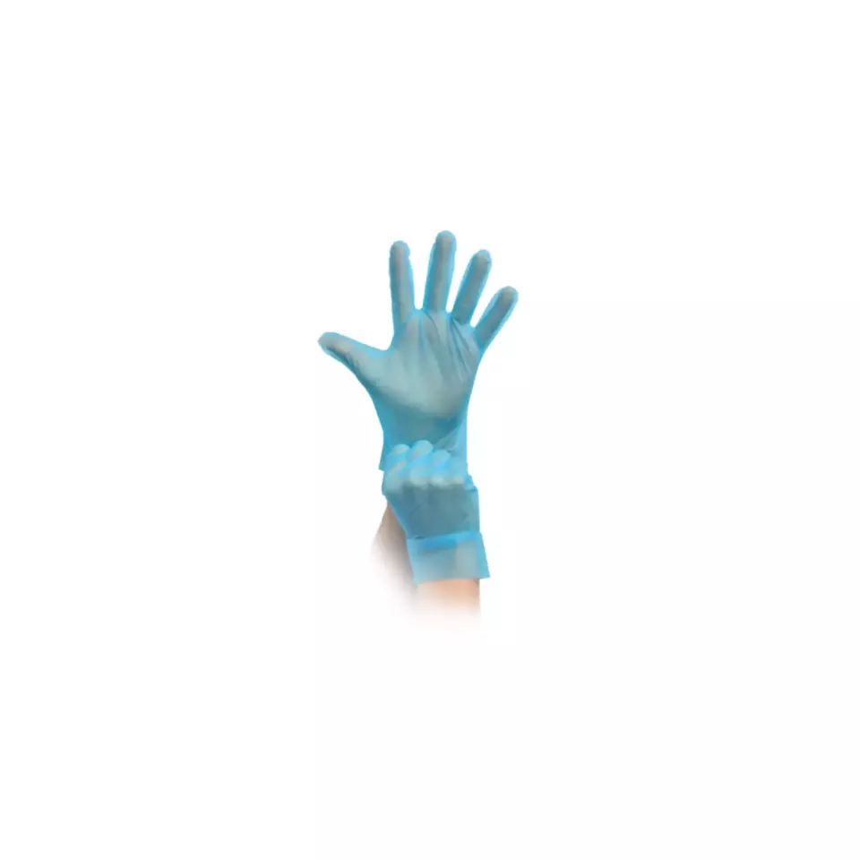 MaiMed 7628, Evolution PE Disposable Glove Blue, image 1, gallery thumbnail
