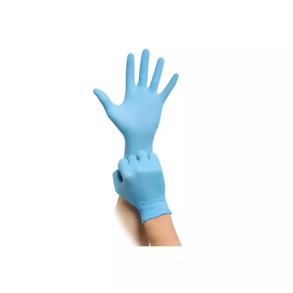 MaiMed 742, Nitrile Glove Powder-Free Hand and Finger Thickness Min. 0.10mm, Blue, image 2, gallery thumbnail