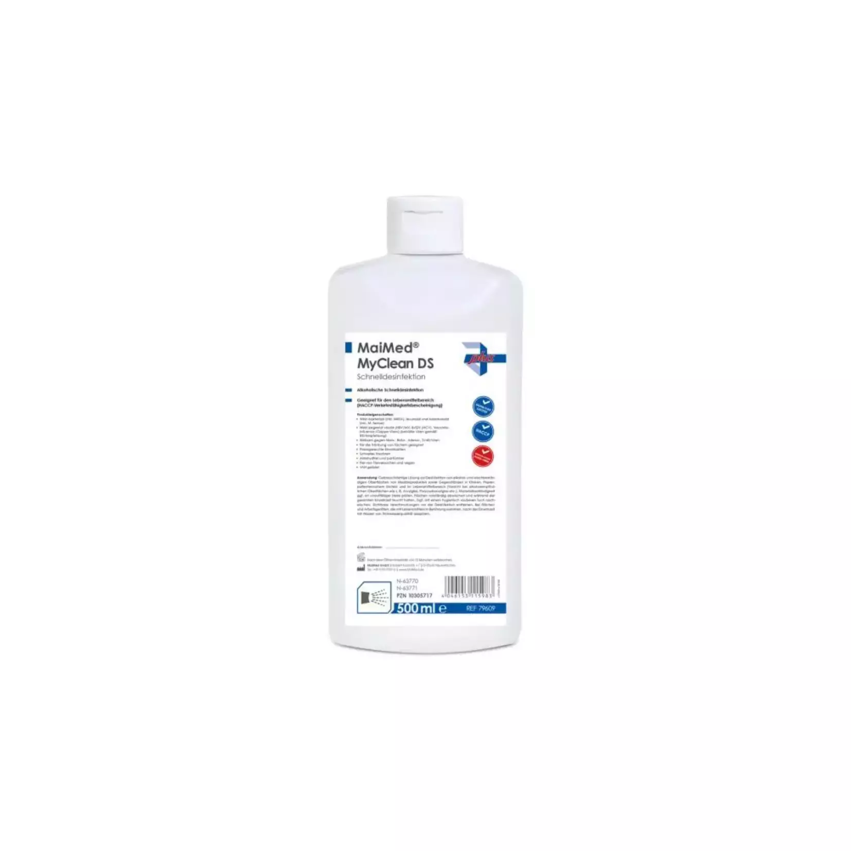MaiMed 79609, MyClean DS Schnelldesinfektion 500ml, neutral