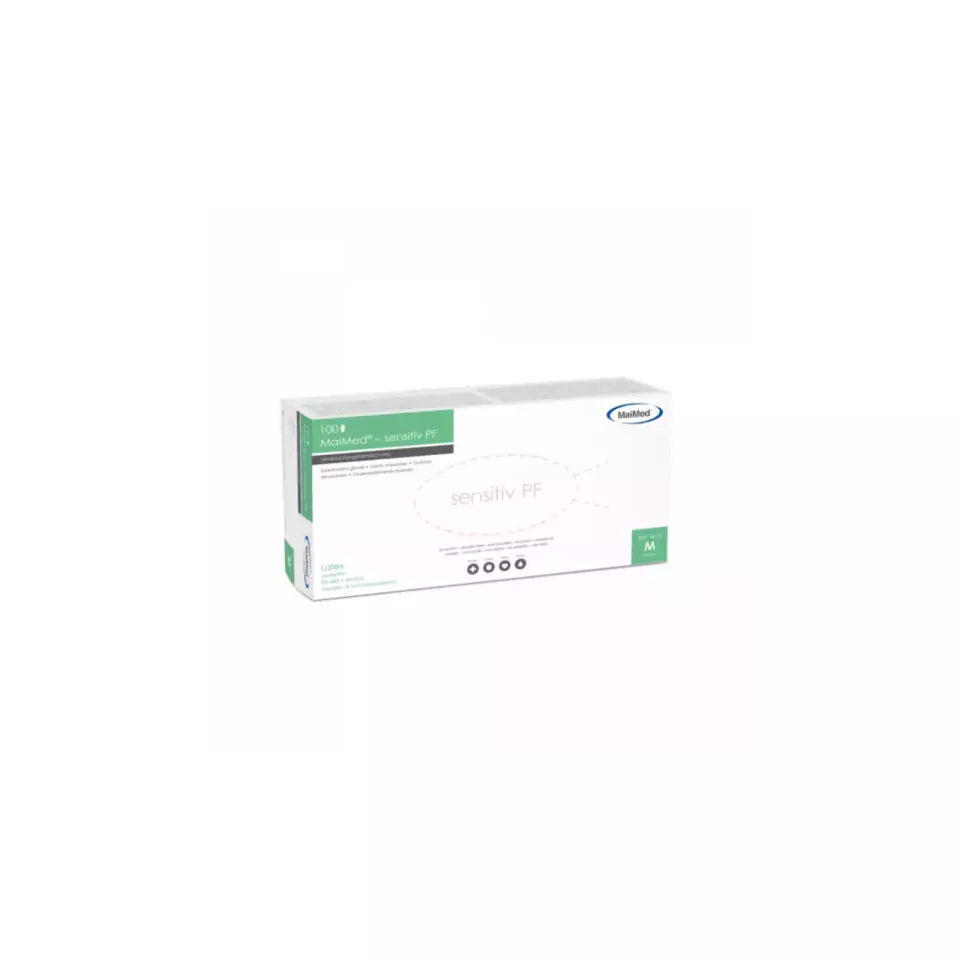 MaiMed 741, Latex Glove - Sensitive PF, image 1, gallery thumbnail