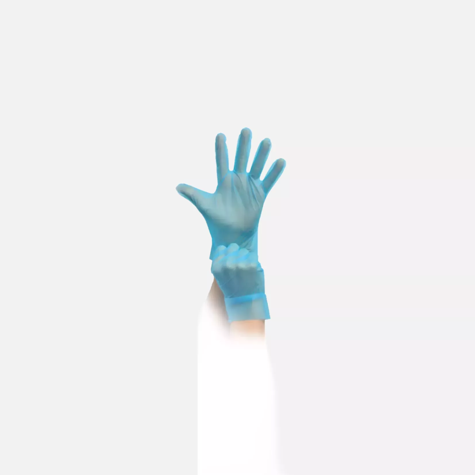 MaiMed 7628, Evolution Einmalhandschuh aus PE Blau, image 1