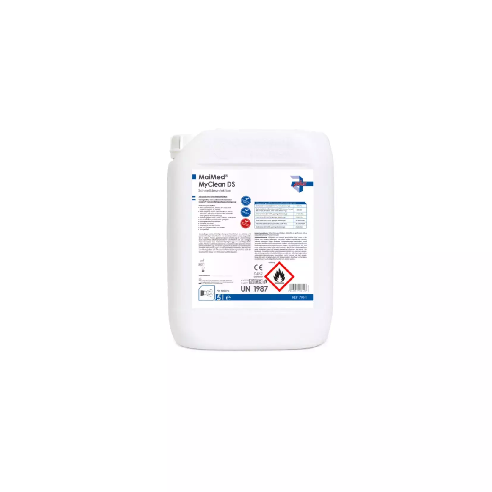 MaiMed 79611, MyClean DS Rapid Disinfectant, 5 Litre, Neutral, image 1