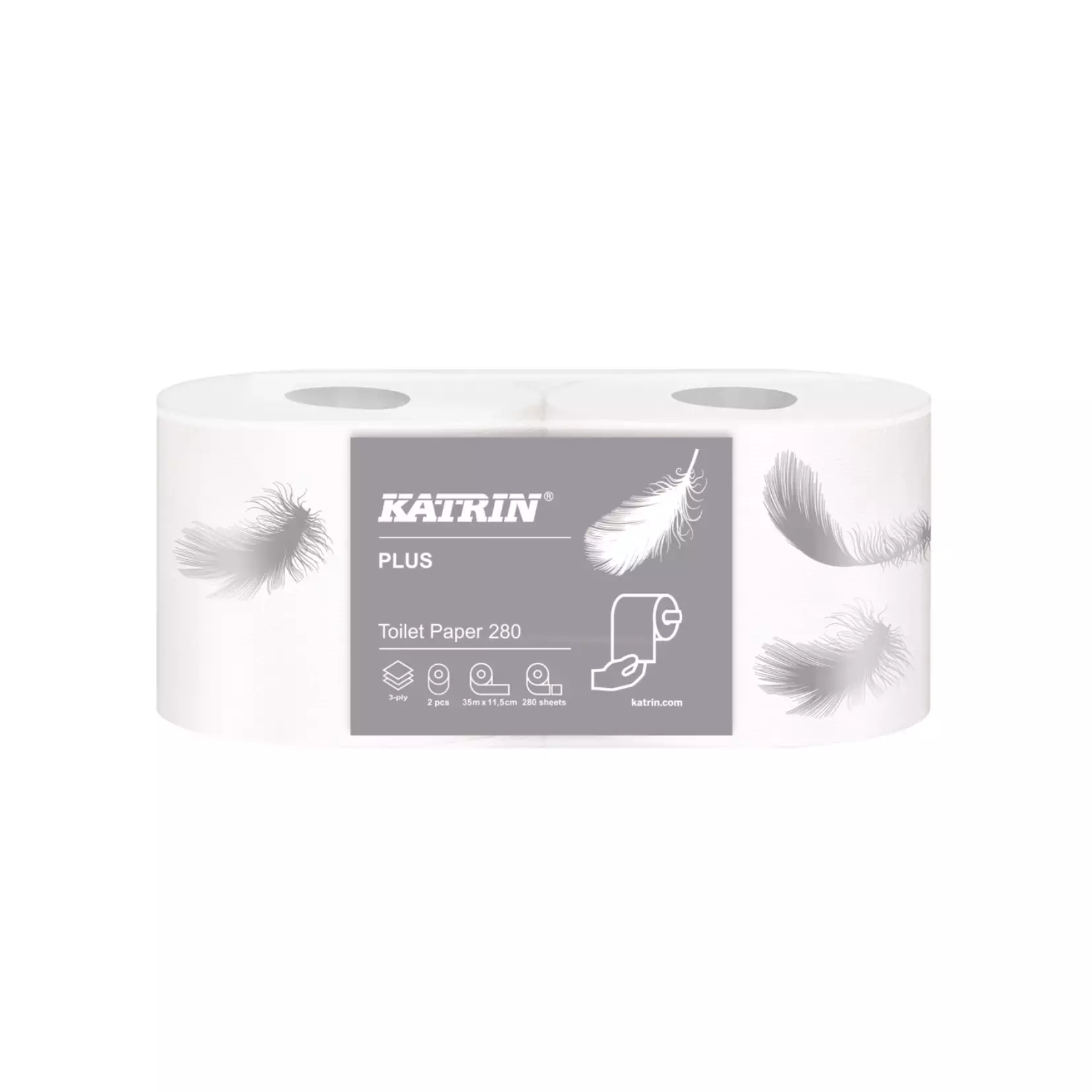 Katrin 270030, Toilet Paper 280Plus White, image 1