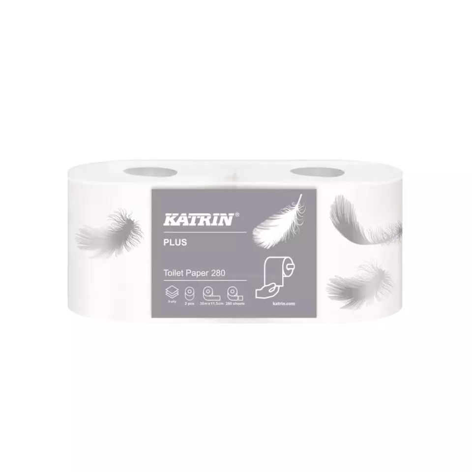 Katrin 270030, Toilet Paper 280Plus White, image 1, gallery thumbnail