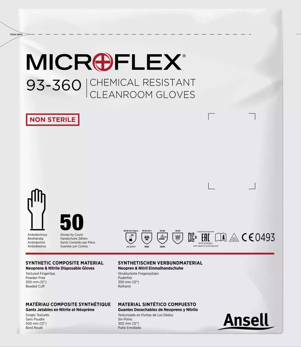 Ansell 93360, MicroFlex 93-360, image 2, gallery thumbnail