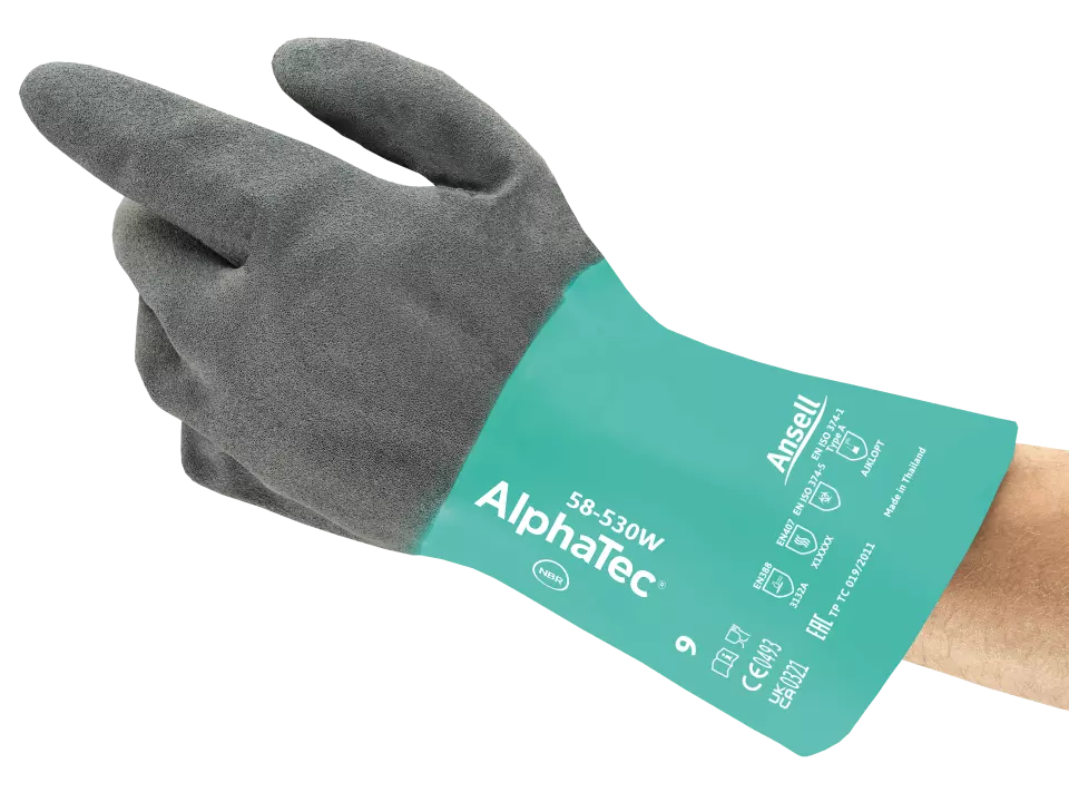Ansell 58530W, AlphaTec 58-530W, image 4, gallery thumbnail