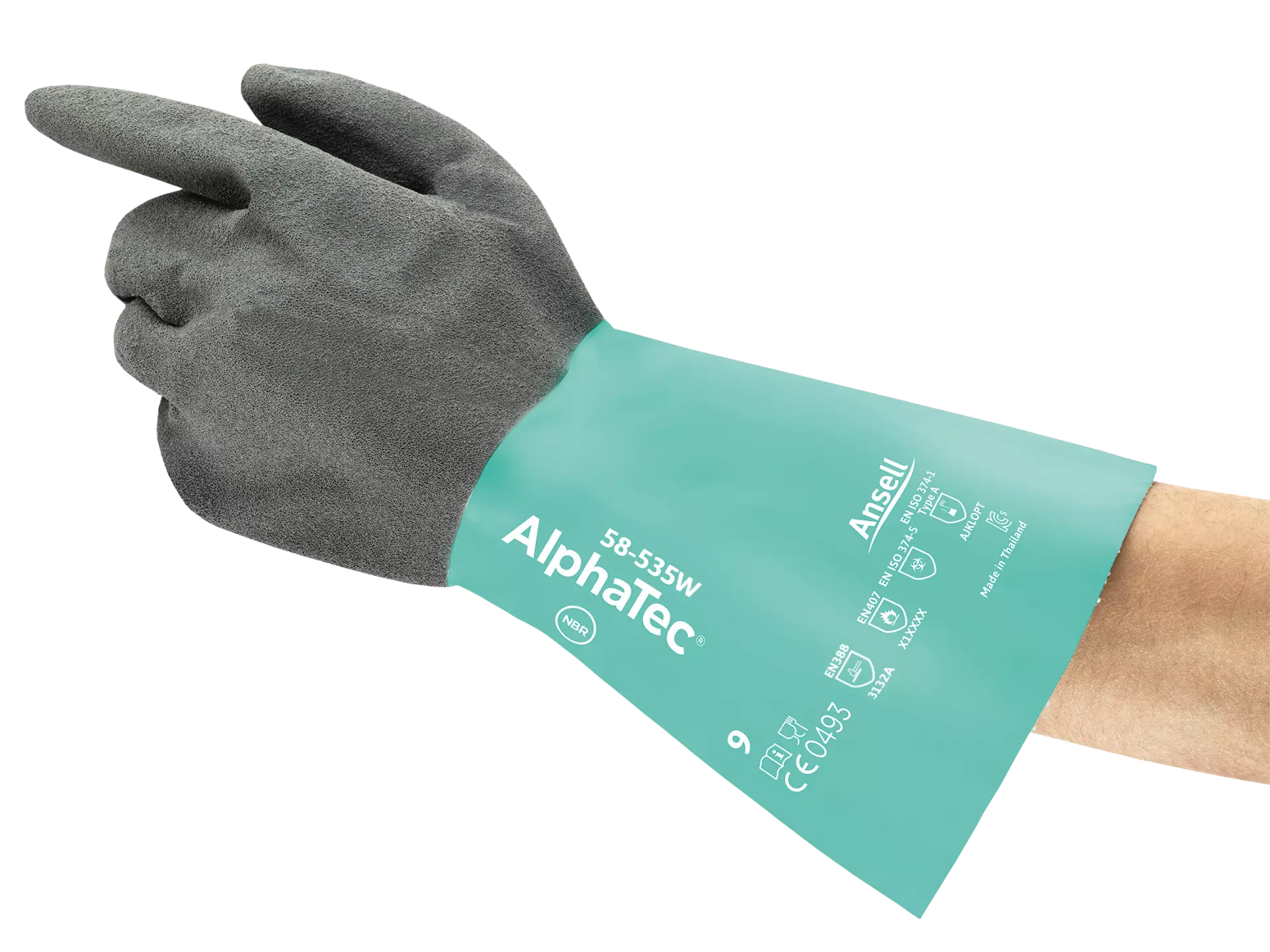 Ansell 58535W, AlphaTec 58-535W, image 2