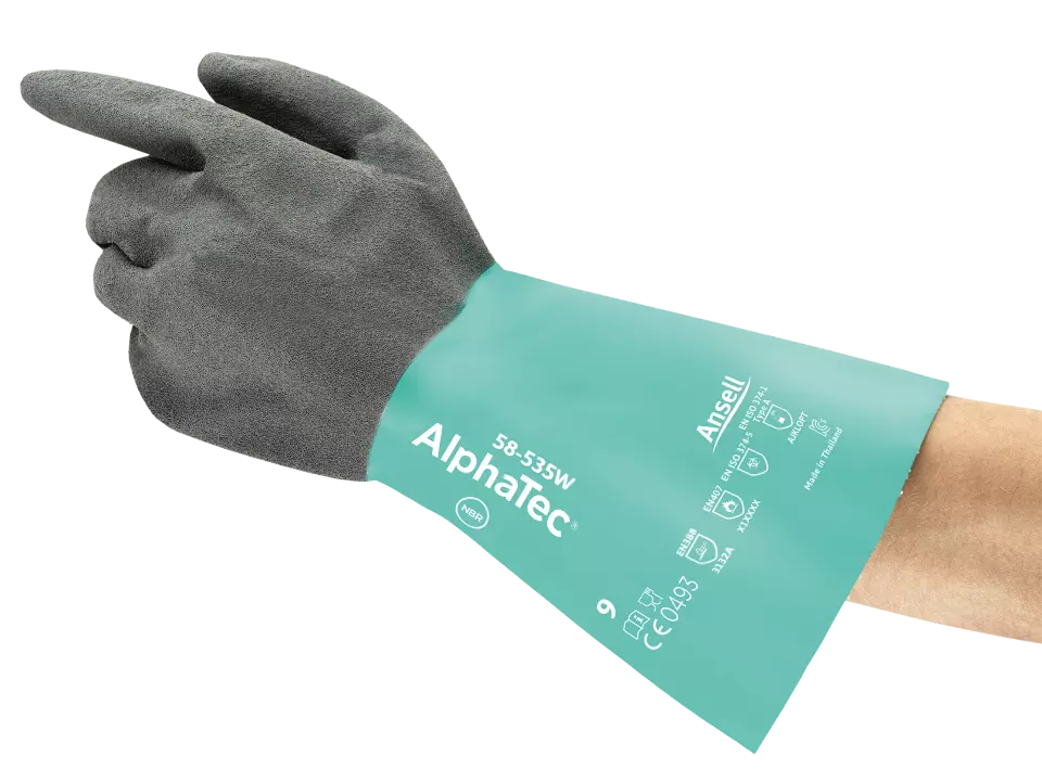 Ansell 58535W, AlphaTec 58-535W, image 2, gallery thumbnail