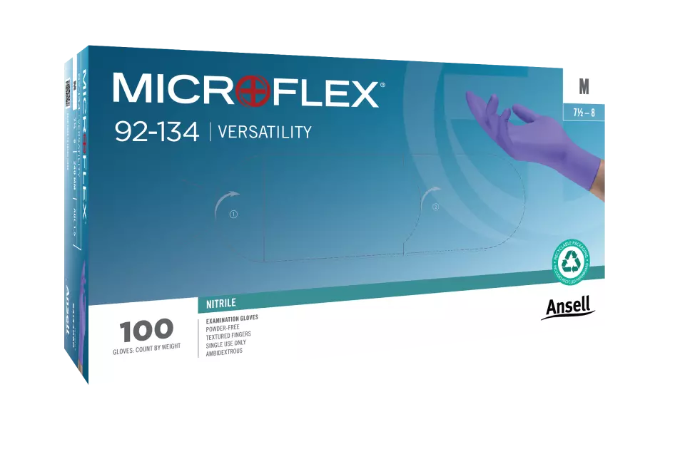 Ansell 92134, MicroFlex 92-134, image 1, gallery thumbnail