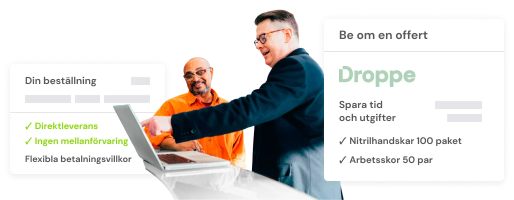 Be om en offert banner